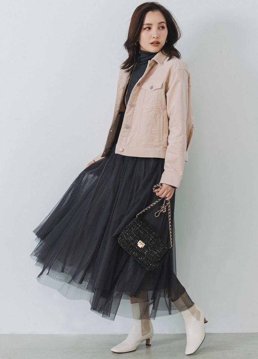 復古燈芯絨翻領外套